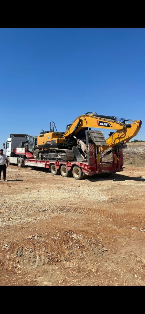 Gaziantep’de inşaat ve lojistik alanında ağır nakliyat desteği